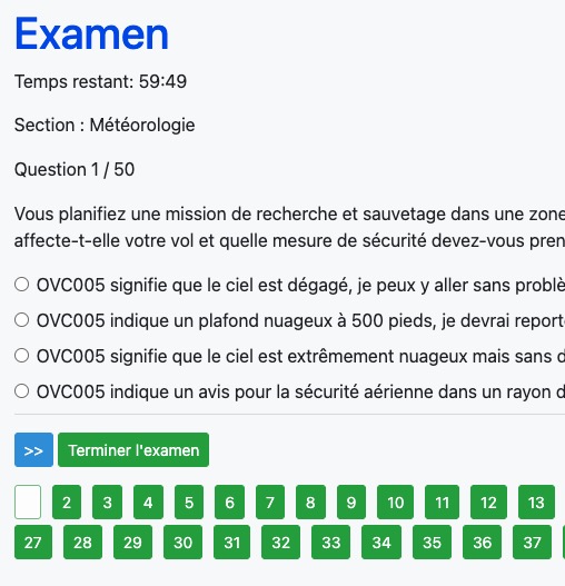 Image pour QCM Operations Base Avancees